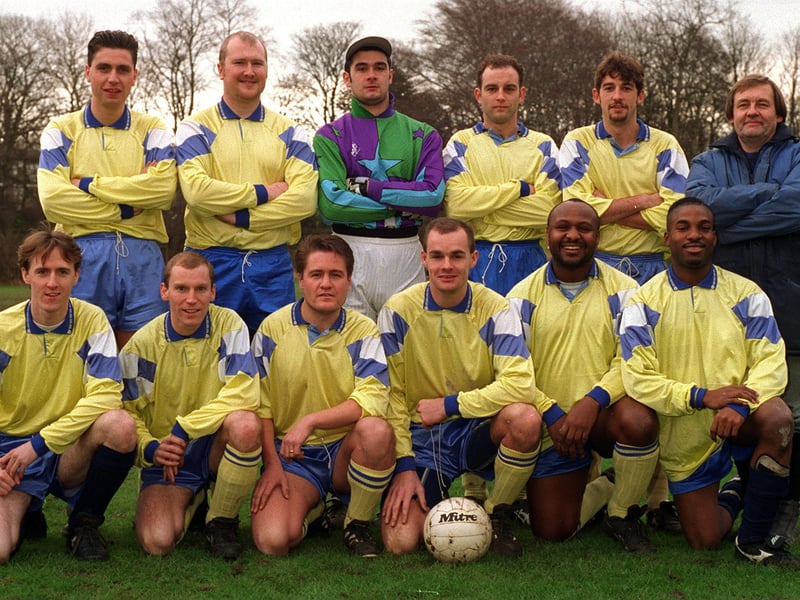 Division 3 team Burmantofts Amateurs pictured in January 1996. Back row, from left, are Peter Stead, Mark Goodyear, Michael Tosney, Paddy Mumby, Lee Monaghan and Alan Turner (manager). Front row, from left, are Darren Finn, Shaun McGrath, Nigel Greaves, Andy Hawkhead (captain), Richard Smith and Martin Walker.