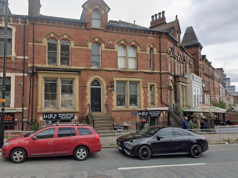 Miro on Woodhouse Lane, near the University of Leeds, was rated 2* on February 25.