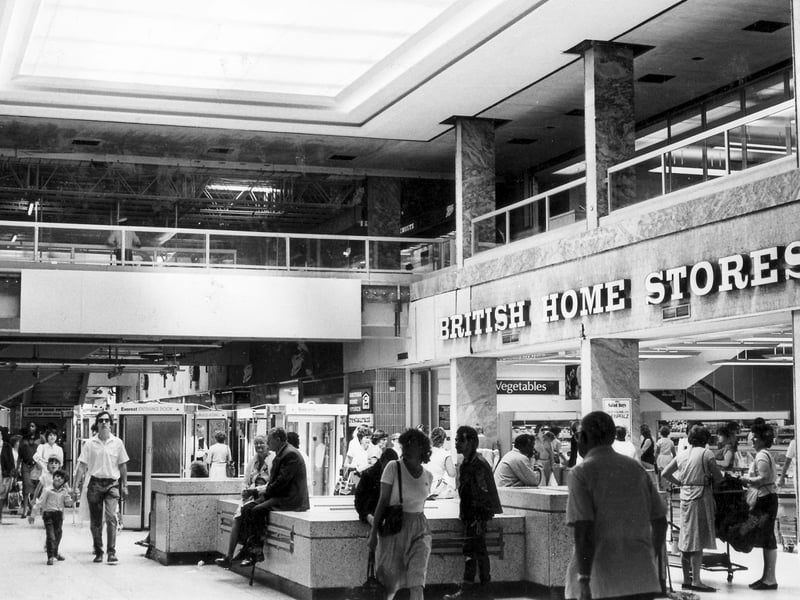 British Home Stores at the Arndale Centre, Doncaster, later the Frenchgate Centre, in June 1985