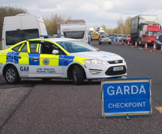 Garda checkpoint
