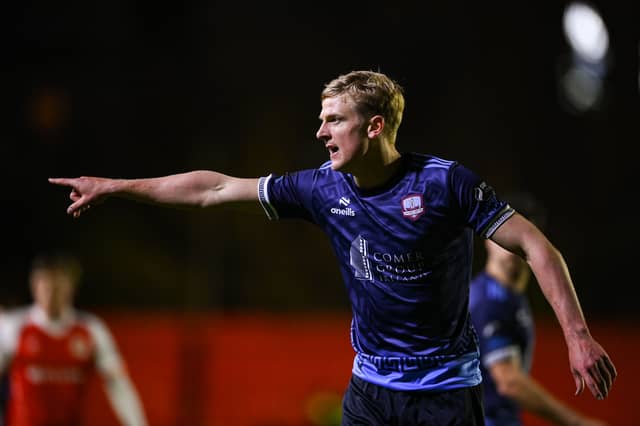 Kris Twardek of Galway United during the SSE Airtricity Men's Premier Division match between St Patrick's Athletic and Galway United at Richmond Park last month.