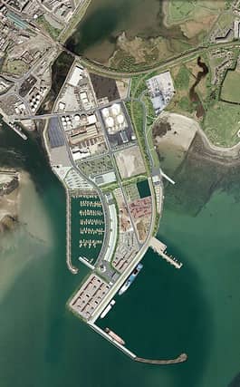 Galway Harbour: The expanded deepwater port as envisaged in the plans submitted over a decade ago.
