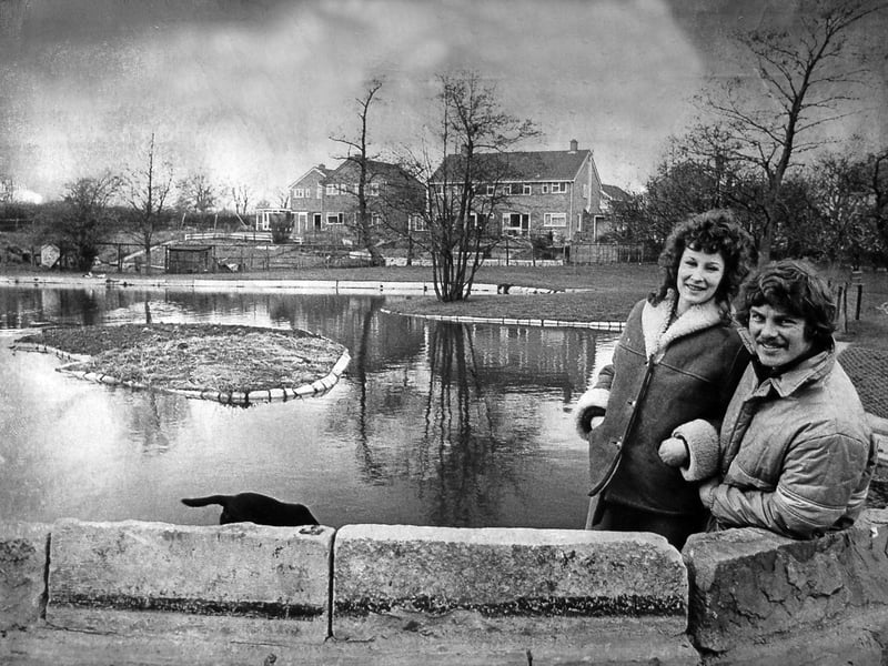 Mr and Mrs Chris Hobbs inspect the mill pond at Brook End in Longdon, near Lichfield, in April 1975, after breathing new life into the historic site. The stream had not been used to power the old mill since the 1930s and the pond had become badly overgrown and silted up. Their efforts saw water return to the pond, restoring a much-loved piece of the village's past. Do you remember Longdon's old mill pond, or seeing it before it was restored?