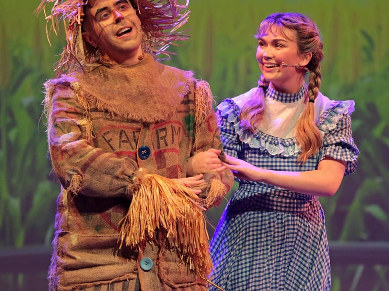 Caption: We're off to see the Wizard: Oisin O'Reilly (Scarecrow) and Andrea Crowe (Dorothy) in the wonderful St Mel's Musical Society, Longford production of the classic, The Wizard of Oz, at St Mel's College last week. Picture: Shelley Corcoran