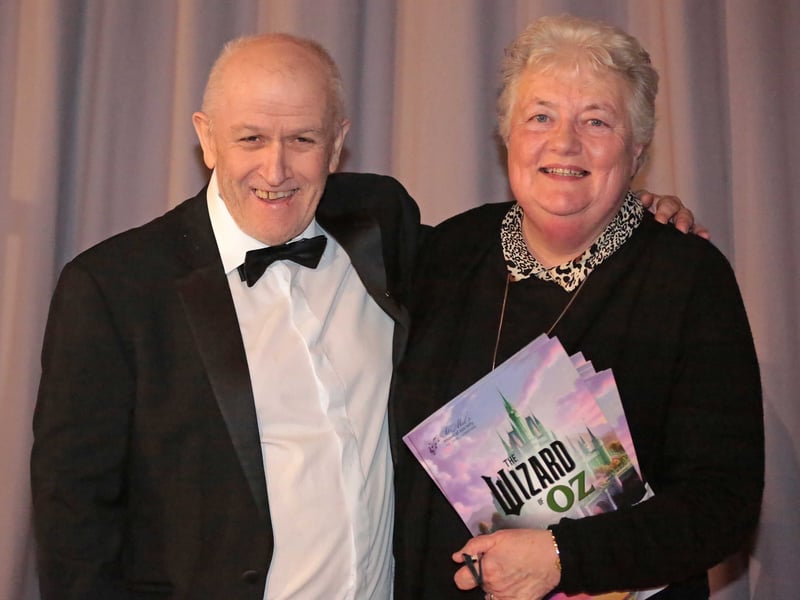 Caption: Padraic O’Brien (Honorary Life Member) and Pauline Sheil (Honorary President)