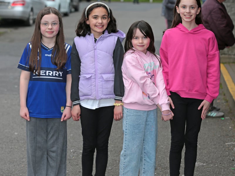 Caption: Isobel Patel, Niamh and Indie Laverty, Michelle Horgan
