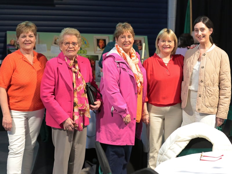 Caption: Family affair . . . Mabel McVeigh, Joy Moorhead, Elizabeth Bell, Audrey Moorhead and Louise Sheridan enjoyed The Wizard of Oz
