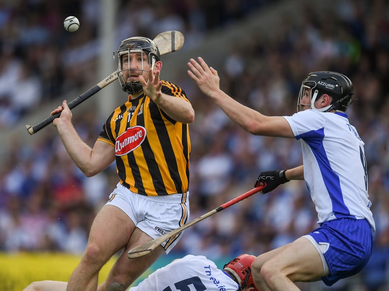 8 July 2017; Richie Hogan of Kilkenny in action against Conor Gleeson of Waterford during the GAA Hurling All-Ireland Senior Championship Round 2 match between Waterford and Kilkenny at Semple Stadium in Thurles, Co Tipperary