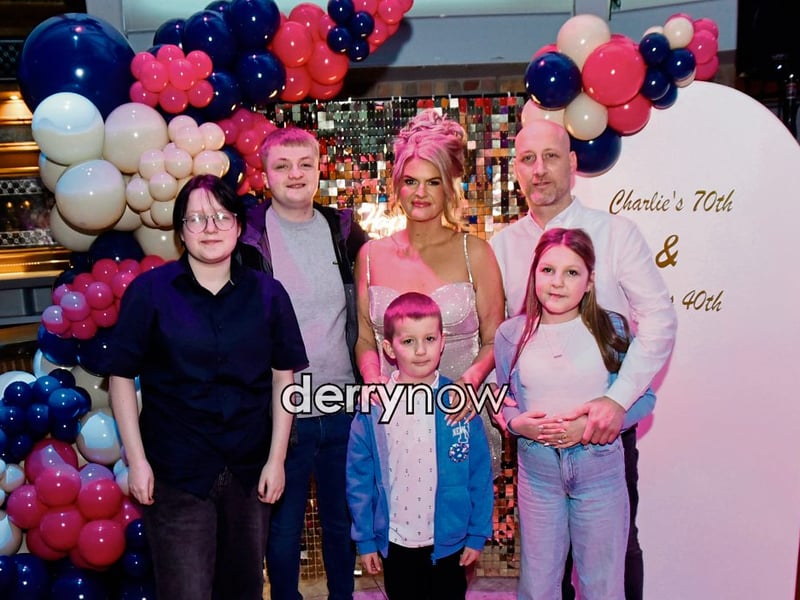 Sinead and Aaron with Caolan, Hannah, Iyla and Cohen