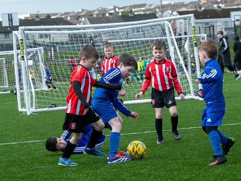 Action from the Tristar v. Buncrana Hearts 2019s Sean O'Kane Memorial Cup.