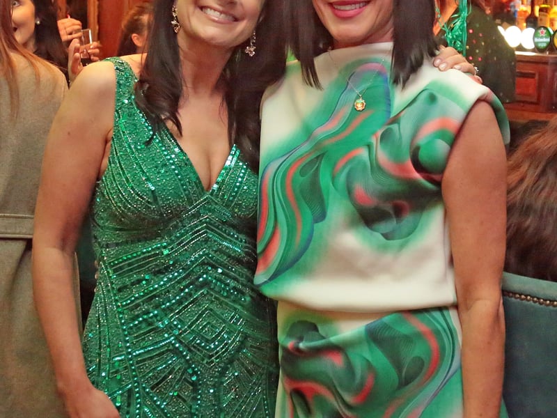 Caption: Grainne Fox (Glinda) and Janette Devlin (Wicked Witch)