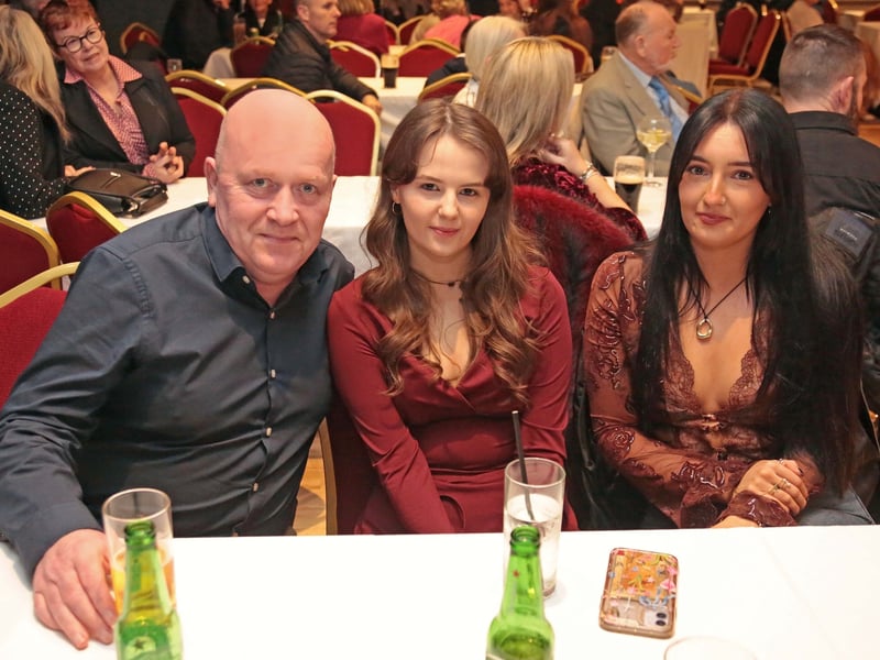 Caption: Phelim Smith, Serena Gately and Gabrielle Flaherty