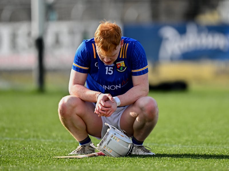 Caption: Seán Tiernan of Longford after his side's defeat in the Allianz Hurling League Division 4 final match between Sligo and Longford at Markievicz Park in Sligo. Photo by Seb Daly/Sportsfile Also read: Longford score fine win over Laois in the Leinster U-20 championship