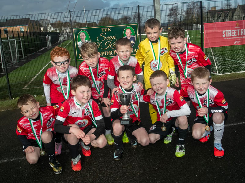 Maiden City Soccer - winners of the 2017 Sean O'Kane Memorial Cup at St. Joseph's Boys School on Saturday last.