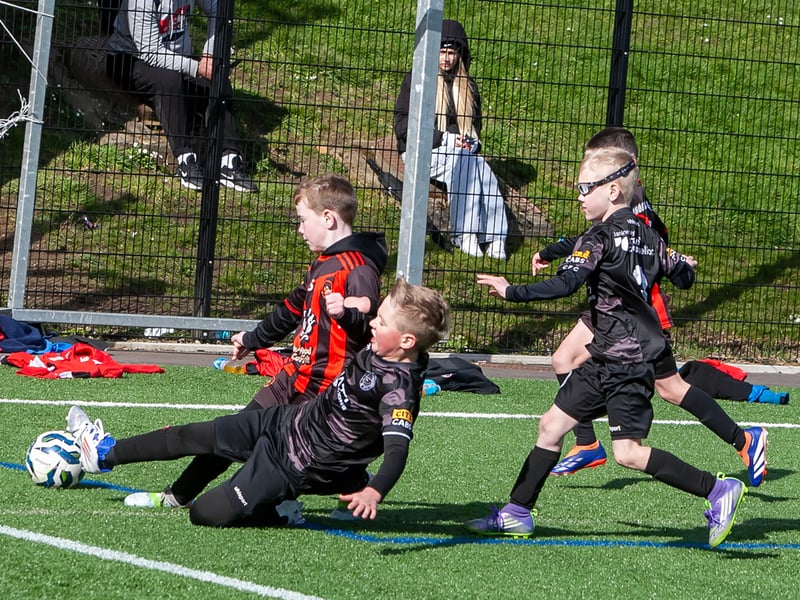 Action from the 2017s Sean O'Kane Memorial Cup on Saturday last at St. Joseph's Boys School. (Photos: Jim McCafferty Photography)
