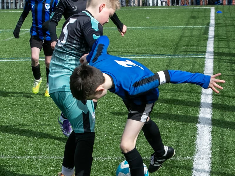 Action from the 2016s Sean O'Kane Cup between Oxford and Stranocum.