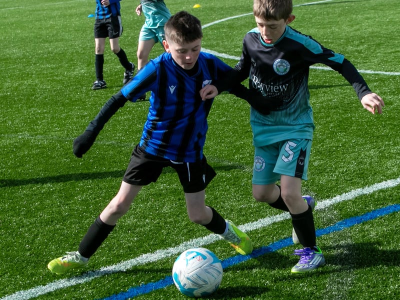 Action from the 2016s Sean O'Kane Cup between Oxford and Stranocum.