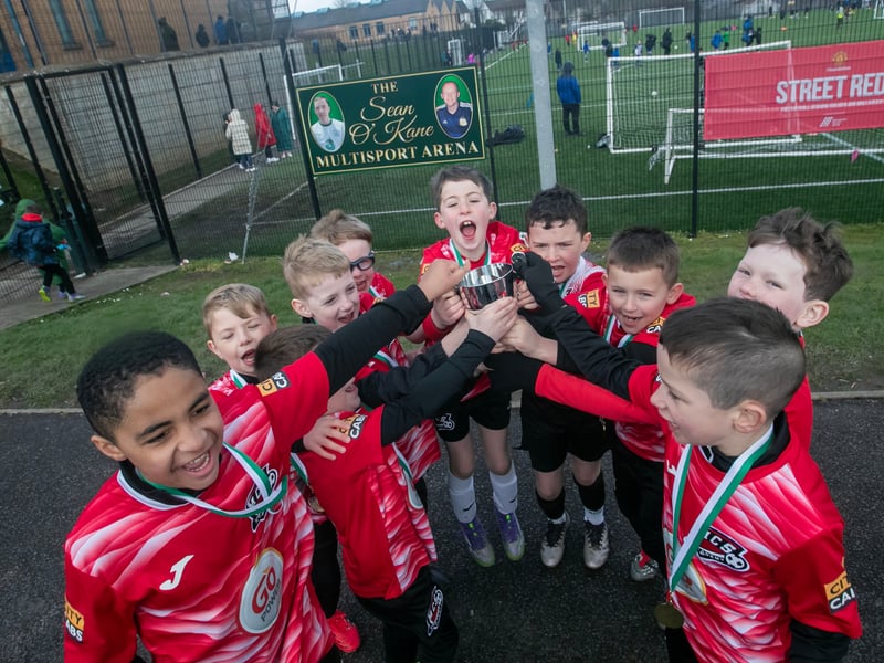 The 2018s Sean O'Kane Cup winners - Maiden City Soccer. (Photos: Jim McCafferty Photography)
