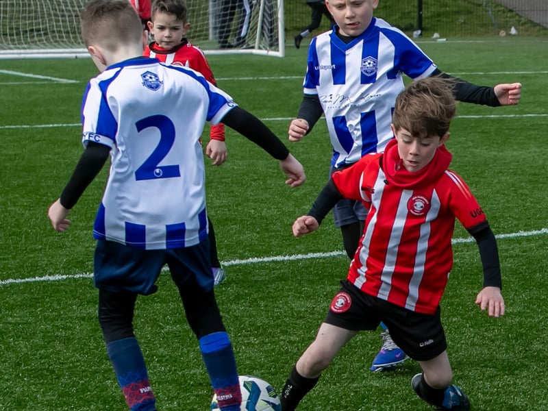 Action from the 2018s game between Culmore and Tristar on Sunday morning.