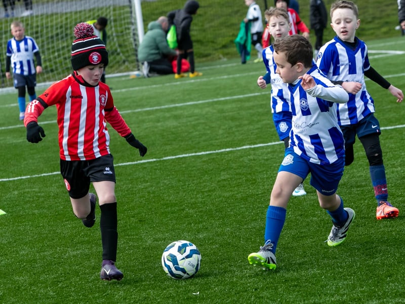 Action from the 2018s game between Culmore and Tristar.