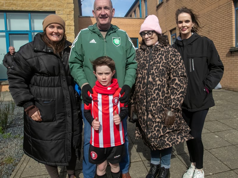 Members of the O'Kane family pictured on Sunday morning.