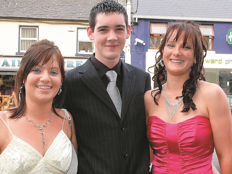 Caption: Patricia Gordon, Darren Clarke and Melissa Mulligan enjoying the Grad