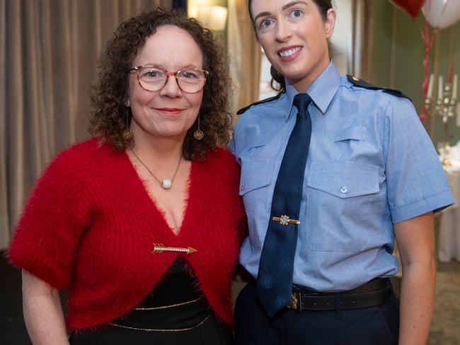 Annmarie Kelly with Garda Mo Nerney.