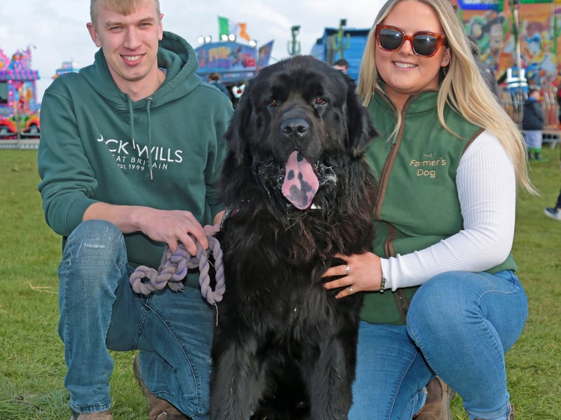 Caption: Nathan McCord and Amber Curwin with Bear Picture: Shelley Corcoran