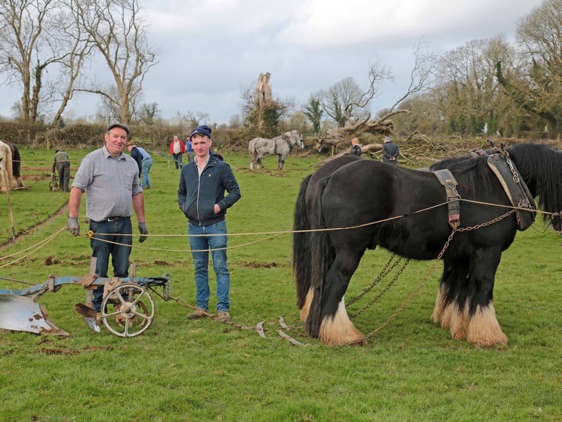 Caption: Eoin and Noel Hand with Tom and Bill Picture: Shelley Corcoran