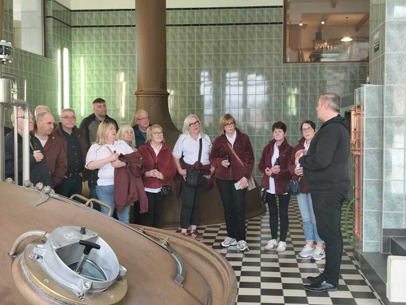 The Letterkenny delegation at Watzdorfer brewery in Rudolstadt
