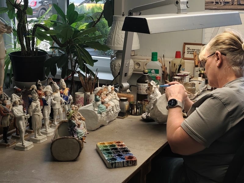 Inside the porcelain factory