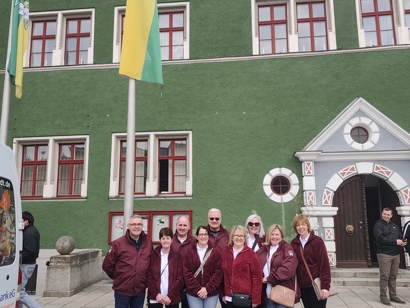Left to right: Bellows and Beats band members George Bates, Deirdre Crossan, PJ Doherty, Katherine 'Kiki' Crossan McGrath, Patrick 'Paddy' Doherty, Siobhan McCafferty Bates, Triona Callaghan, Jackie Quill and Clare Kelly