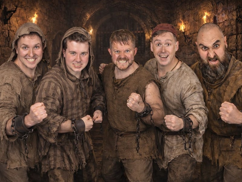 The Muleteers: Richard Dunphy, Jack Coady, Bobby Landers, Jonathan Caulfield and Deckie Smith-Robinson.