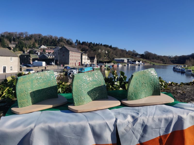 5th year art students from Duiske College have created the awards for the winners of the best floats in next week's parade and the winners are sure to be delighted to receive them! Check them out below! A group effort, the 1st and 5th year students designed and made the trophies in collaboration with the school's art department, woodwork department and the carpentry expertise of school caretaker, Declan Foley. The Graignamanagh parade takes place from 12.15pm on Tuesday, March 17. The parade will start at the Fairgreen and travel along the Main Street, past the reviewing stand outside SuperValu before travelling across the bridge to Tinnahinch.