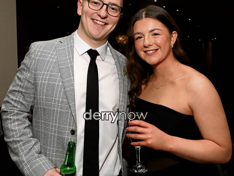 Ronan Donnelly and Cliodhna Tinnelly at the Doire Trasna 25th anniversary dinner dance.