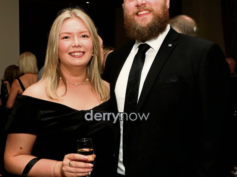 Andrew Leach and Bronagh Officer at the Doire Trasna 25th anniversary dinner dance.