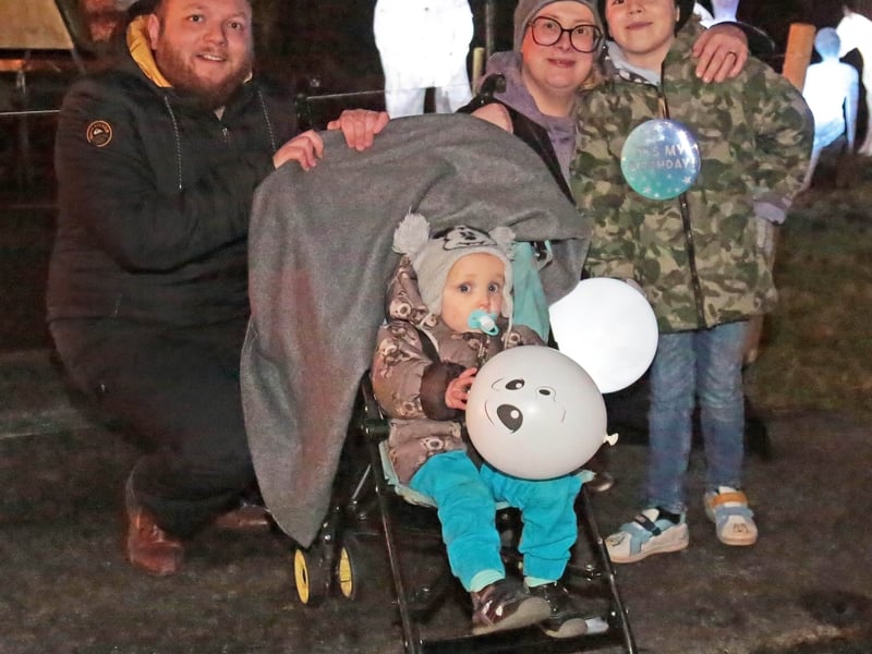 Caption: Sam, Weronika, Oscar and Nathan Byrne