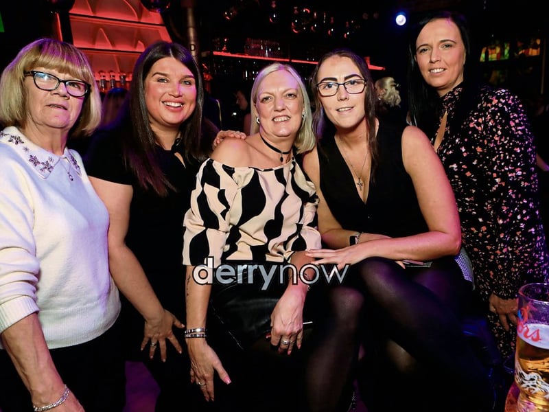 Alice with her daughters and daughter-in-law. 