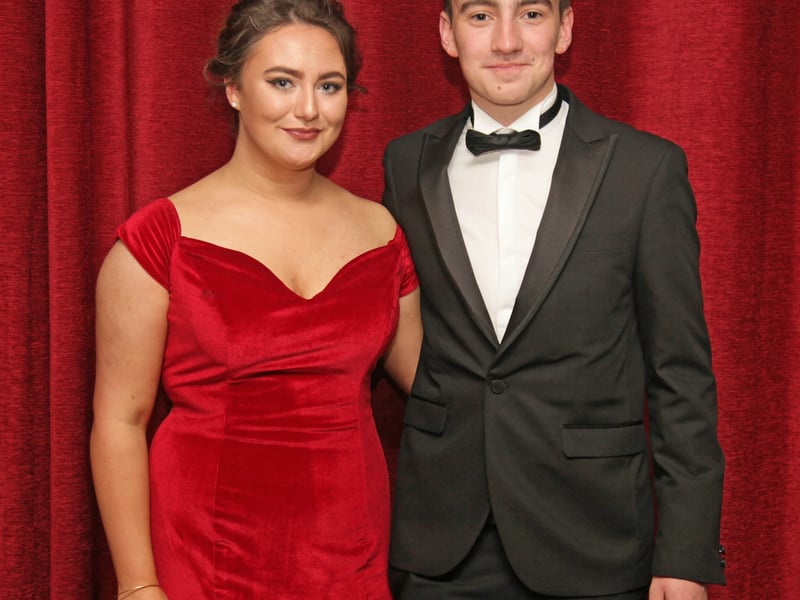 CLICK ON THE ARROWS ABOVE TO GO THROUGH THE GALLERY OF PICTURES Caption: Caoimhe Burke and Finbar Murphy