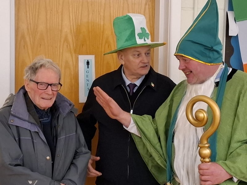 Laois locals gathered in excitement to mark the launch of this year's St Patrick's Day parade in Clonaslee. "We had a very successful launch night of the Clonaslee St Patrick’s day parade last Friday," committee member Paul Flanagan told the Leinster Express / Laois Live. The parade will see six individual cash prizes of €150 for floats across several categories, including best vintage, best dressed dog, most original, most entertaining, best club and best school. "On top on this there we be an overall cash prize of €600 for the best overall float," Mr Flanagan explained. There will be something for everyone on the day, with music and street entertainment promising to be fun for the whole family. Entries in the parade must meet at Clonaslee Community centre from 11am in St Patrick's Day. For enquiries please phone Brendan at (087) 967 5054 or Ronan at (085) 148 2296. Last year's parade was a roaring success, with the winning 1975 Laois hurling team appointed grand marshalls for the parade, 50 years on from their win. Last year also saw the parade committee presented with a famous set of bagpipes belonging to the legendary piper, Frank Dunne. Frank Dunne was a prominent member of the Laois Brigade of the Old IRA who was buried with full military honours in Clonaslee in September 1979. Frank's best-known relatives were the late RTÉ sports journalist Mick Dunne and his daughter is the now retired RTÉ newsreader Eileen. See photos of last year's St Patrick's Day parade in Clonaslee here.