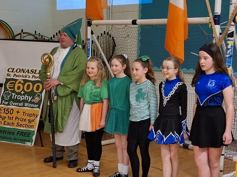 Laois locals gathered in excitement to mark the launch of this year's St Patrick's Day parade in Clonaslee. "We had a very successful launch night of the Clonaslee St Patrick’s day parade last Friday," committee member Paul Flanagan told the Leinster Express / Laois Live. The parade will see six individual cash prizes of €150 for floats across several categories, including best vintage, best dressed dog, most original, most entertaining, best club and best school. "On top on this there we be an overall cash prize of €600 for the best overall float," Mr Flanagan explained. There will be something for everyone on the day, with music and street entertainment promising to be fun for the whole family. Entries in the parade must meet at Clonaslee Community centre from 11am in St Patrick's Day. For enquiries please phone Brendan at (087) 967 5054 or Ronan at (085) 148 2296. Last year's parade was a roaring success, with the winning 1975 Laois hurling team appointed grand marshalls for the parade, 50 years on from their win. Last year also saw the parade committee presented with a famous set of bagpipes belonging to the legendary piper, Frank Dunne. Frank Dunne was a prominent member of the Laois Brigade of the Old IRA who was buried with full military honours in Clonaslee in September 1979. Frank's best-known relatives were the late RTÉ sports journalist Mick Dunne and his daughter is the now retired RTÉ newsreader Eileen. See photos of last year's St Patrick's Day parade in Clonaslee here.