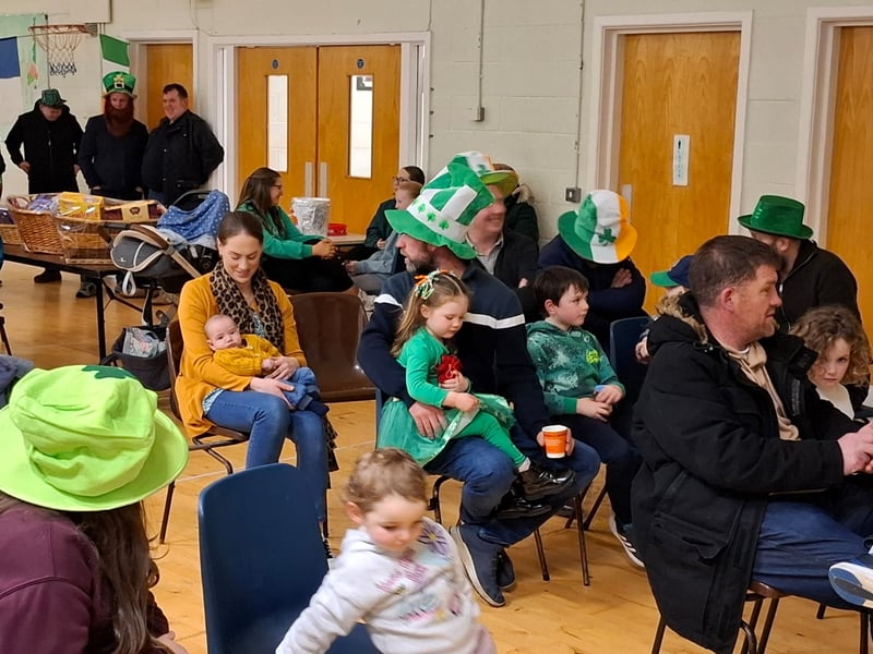 Laois locals gathered in excitement to mark the launch of this year's St Patrick's Day parade in Clonaslee. "We had a very successful launch night of the Clonaslee St Patrick’s day parade last Friday," committee member Paul Flanagan told the Leinster Express / Laois Live. The parade will see six individual cash prizes of €150 for floats across several categories, including best vintage, best dressed dog, most original, most entertaining, best club and best school. "On top on this there we be an overall cash prize of €600 for the best overall float," Mr Flanagan explained. There will be something for everyone on the day, with music and street entertainment promising to be fun for the whole family. Entries in the parade must meet at Clonaslee Community centre from 11am in St Patrick's Day. For enquiries please phone Brendan at (087) 967 5054 or Ronan at (085) 148 2296. Last year's parade was a roaring success, with the winning 1975 Laois hurling team appointed grand marshalls for the parade, 50 years on from their win. Last year also saw the parade committee presented with a famous set of bagpipes belonging to the legendary piper, Frank Dunne. Frank Dunne was a prominent member of the Laois Brigade of the Old IRA who was buried with full military honours in Clonaslee in September 1979. Frank's best-known relatives were the late RTÉ sports journalist Mick Dunne and his daughter is the now retired RTÉ newsreader Eileen. See photos of last year's St Patrick's Day parade in Clonaslee here.