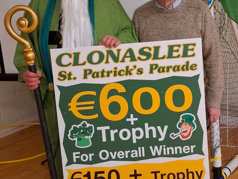 Laois locals gathered in excitement to mark the launch of this year's St Patrick's Day parade in Clonaslee. "We had a very successful launch night of the Clonaslee St Patrick’s day parade last Friday," committee member Paul Flanagan told the Leinster Express / Laois Live. The parade will see six individual cash prizes of €150 for floats across several categories, including best vintage, best dressed dog, most original, most entertaining, best club and best school. "On top on this there we be an overall cash prize of €600 for the best overall float," Mr Flanagan explained. There will be something for everyone on the day, with music and street entertainment promising to be fun for the whole family. Entries in the parade must meet at Clonaslee Community centre from 11am in St Patrick's Day. For enquiries please phone Brendan at (087) 967 5054 or Ronan at (085) 148 2296. Last year's parade was a roaring success, with the winning 1975 Laois hurling team appointed grand marshalls for the parade, 50 years on from their win. Last year also saw the parade committee presented with a famous set of bagpipes belonging to the legendary piper, Frank Dunne. Frank Dunne was a prominent member of the Laois Brigade of the Old IRA who was buried with full military honours in Clonaslee in September 1979. Frank's best-known relatives were the late RTÉ sports journalist Mick Dunne and his daughter is the now retired RTÉ newsreader Eileen. See photos of last year's St Patrick's Day parade in Clonaslee here.