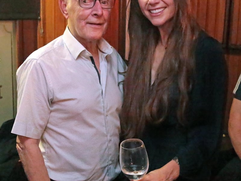 Caption: Jody with Sinead Sheridan, his goddaughter, who came home as a surprise from Hong Kong to be part of Saturday's special party Picture: Shelley Corcoran