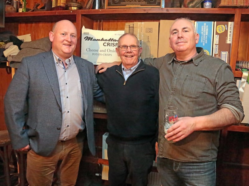 Caption: Cllr Turlough McGovern, Martin Sheridan and Dessie Donohoe PICTURES | Longford Association in London celebrates 70th anniversary in memorable style