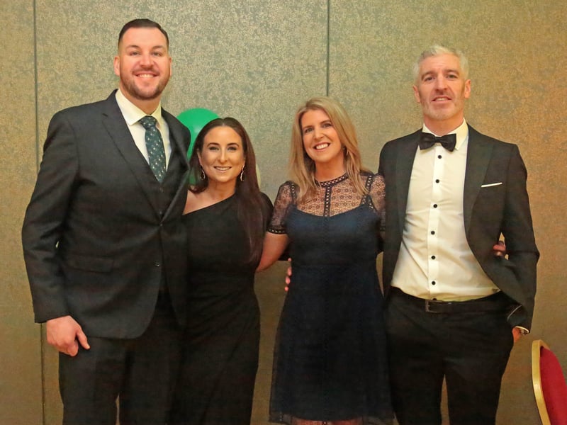 Caption: Patrick and Sinéad McHale, Éilish and John Healy Picture: Shelley Corcoran