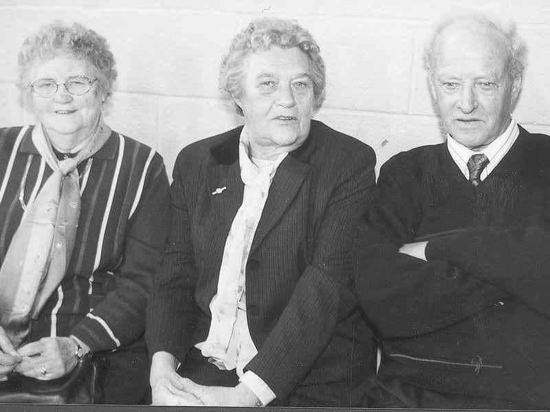 Use the Next > above or below to go through the gallery Caption: 2001 Senior Citizens Party in Ardagh: Brigie Halligan, Rose Murray and Billy Halligan