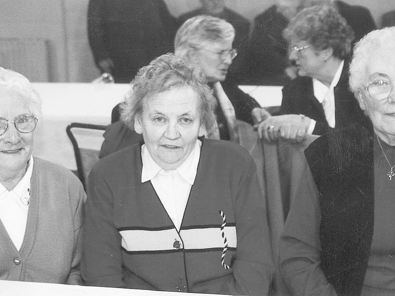 Use the Next > above or below to go through the gallery Caption: 2001 Senior Citizens Party in Ardagh: Bibby Greene, Kathleen Farrell and Lizzie Kenny