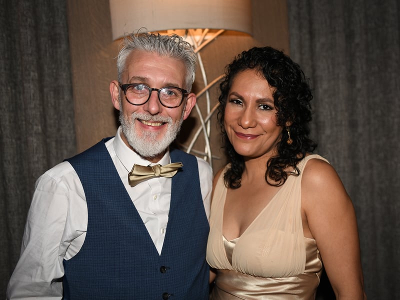 Caption: Chris Hickey (Curry) and his wife Vania at the 67th Longford Association in London dinner dance in the Clayton Hotel, Chiswick last Saturday. Picture: Malcolm McNally Photography