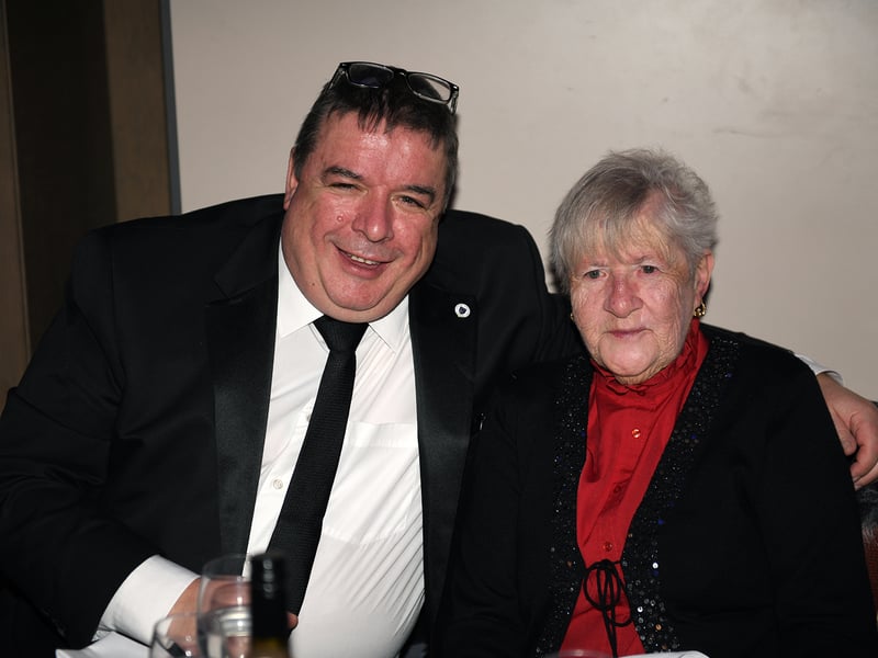Caption: Longford Association in London President Aiden Ganley (Lanesboro) and Life President Mary McKenna at the 67th Longford Association in London dinner dance in the Clayton Hotel, Chiswick last Saturday night. Picture: Malcolm McNally Photography